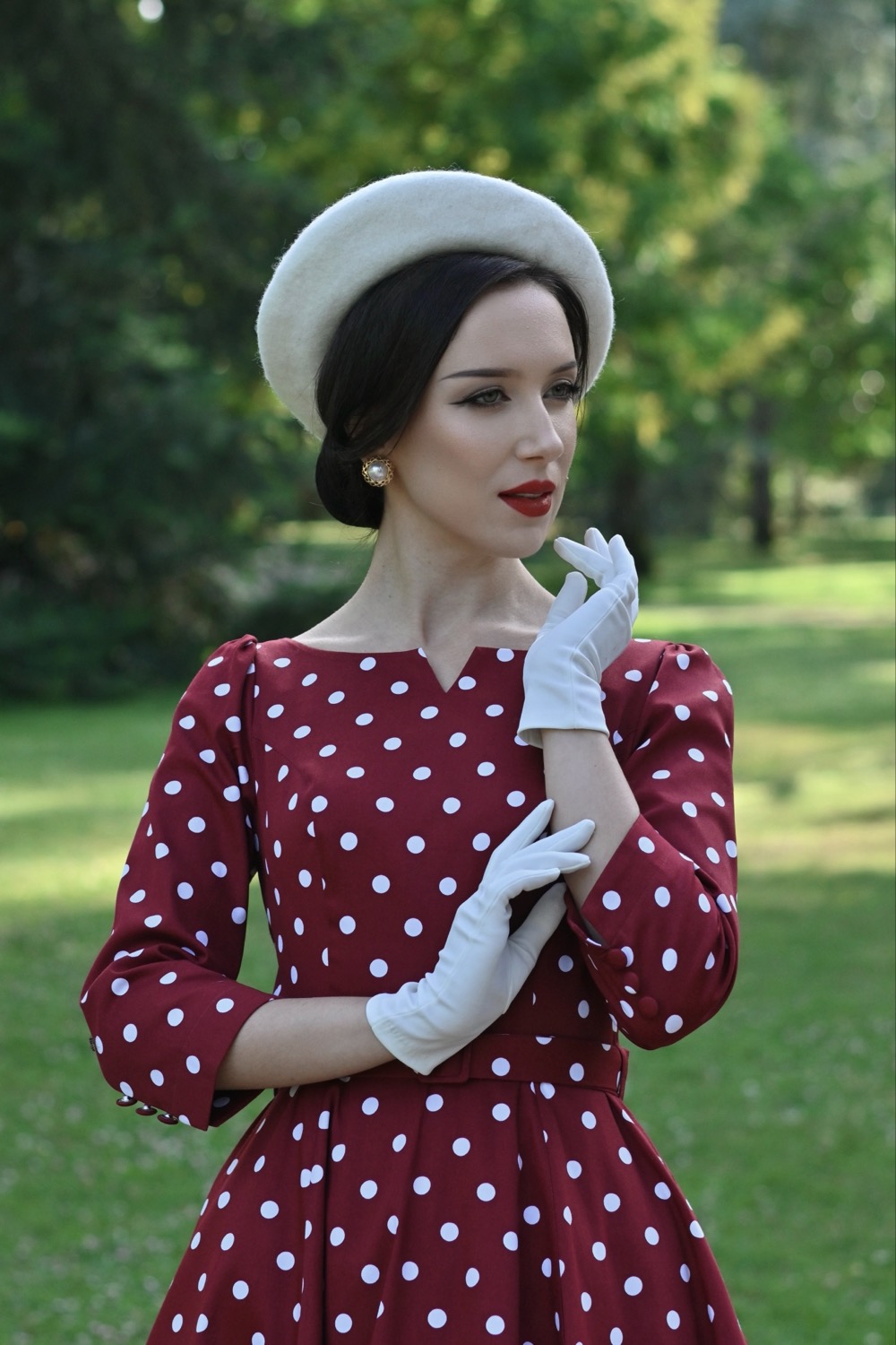 Rosetta Polka Dot Swing Dress